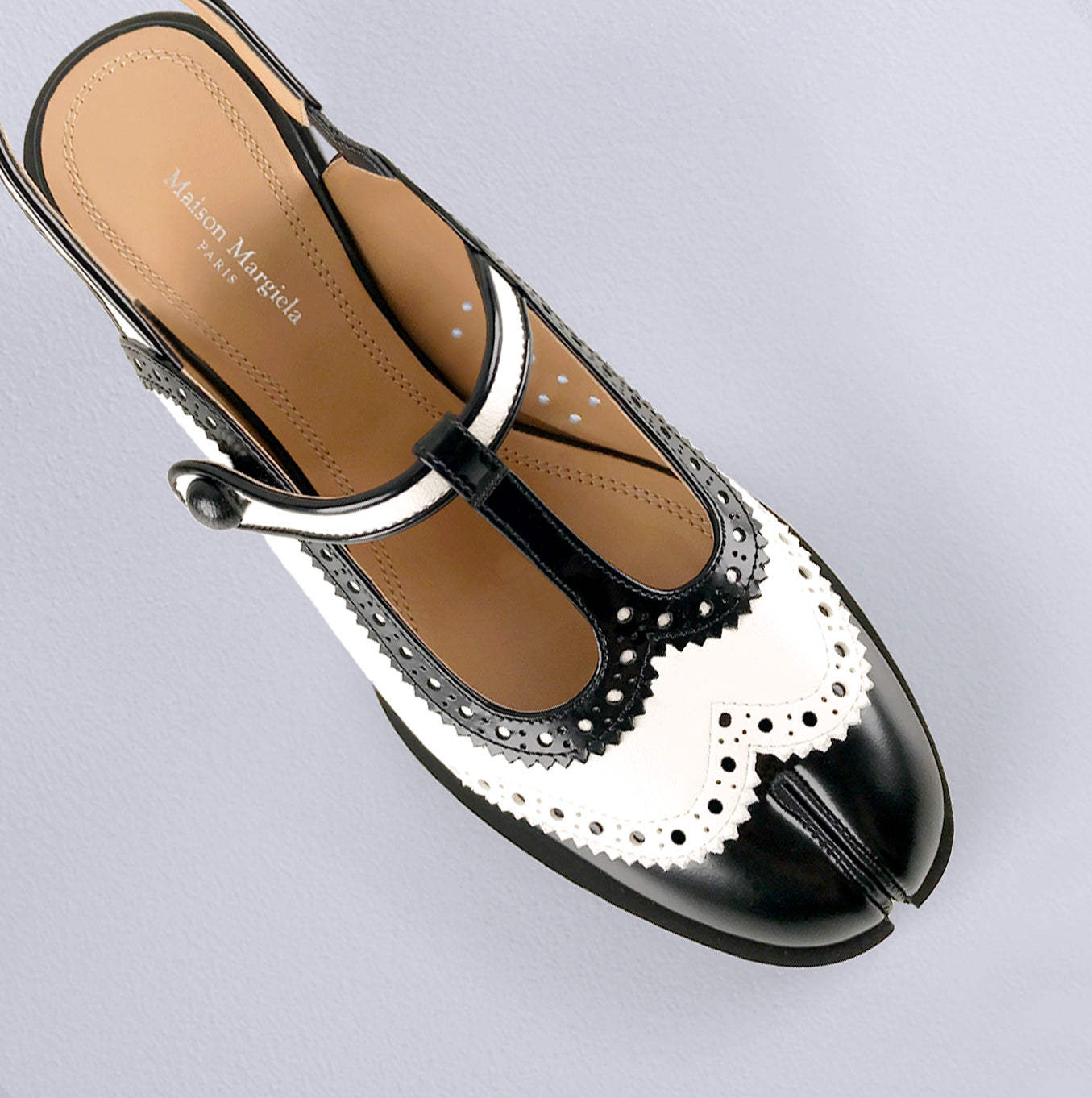 BOURGEOISE SPECTATOR TABI SLINGBACK