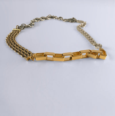 MM6 MIXED CHAIN NECKLACE